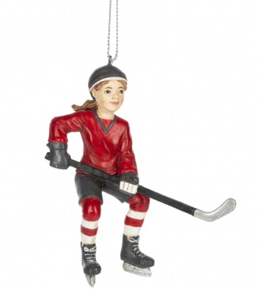 Hockey Player Girl ornament