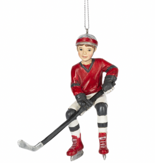 Hockey Player Boy ornament