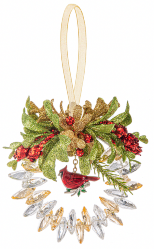 Cardinal Wreath ornament