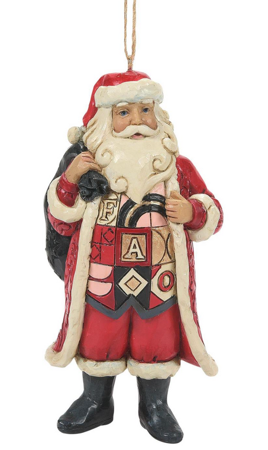 Santa w/ Toy Bag FAO ornament