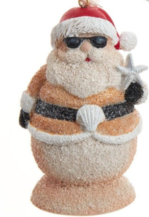 Sand Santa ornament