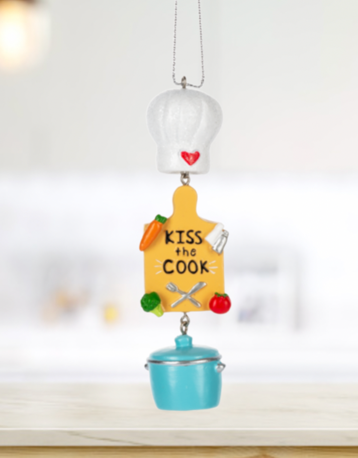 Kiss the Cook ornament