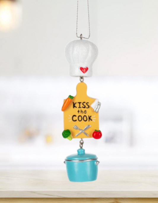 Kiss the Cook ornament