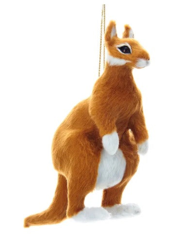 Plastic Furry Kangaroo Ornament
