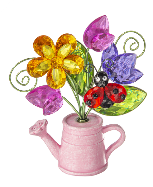 Watering Can Posy Pink