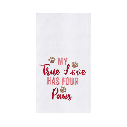 True Love Has Four Paws Towel