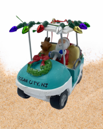 Golf Cart Santa