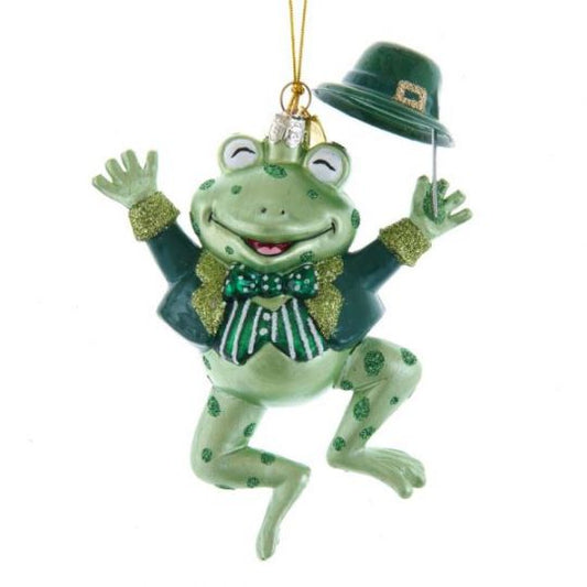 Irish Frog Ornament
