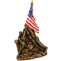 US Marine Corps War Memorial Iwo Jima Statue Christmas Ornament