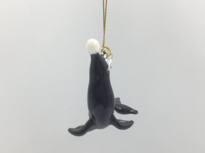 Sea Lion Egyptian Glass Ornament