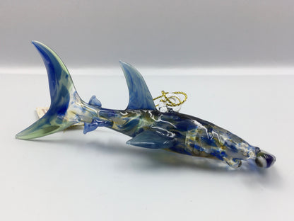 Multicolor Glass Hammerhead Ornament
