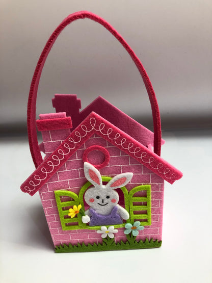 Felt Bunny House Bag
