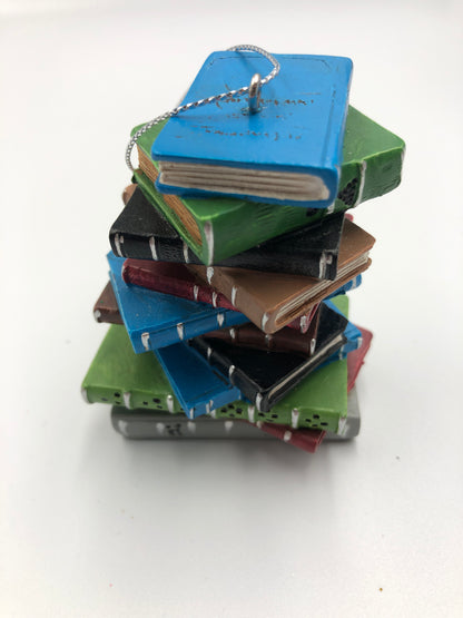 Pile of Books Ornament