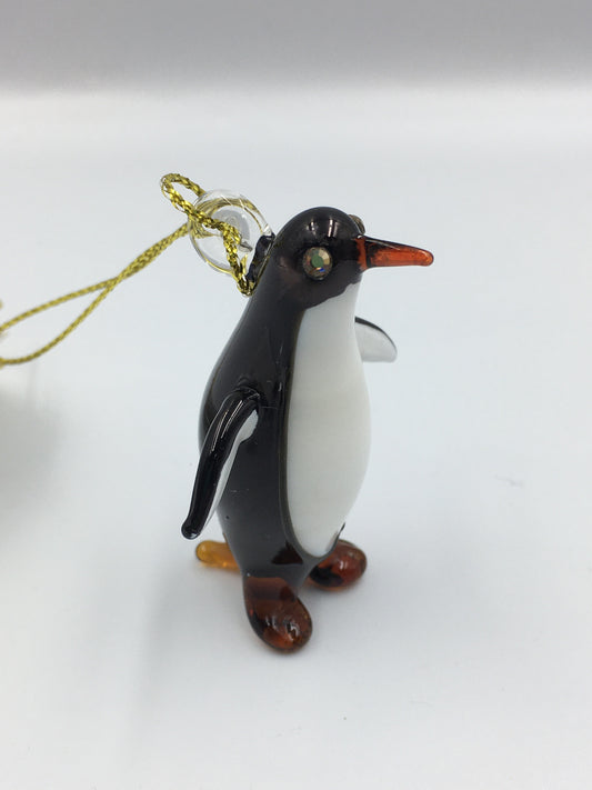 Penguin Egyptian Glass Ornament