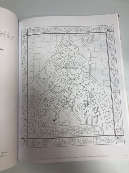 Simpler Times Coloring Book