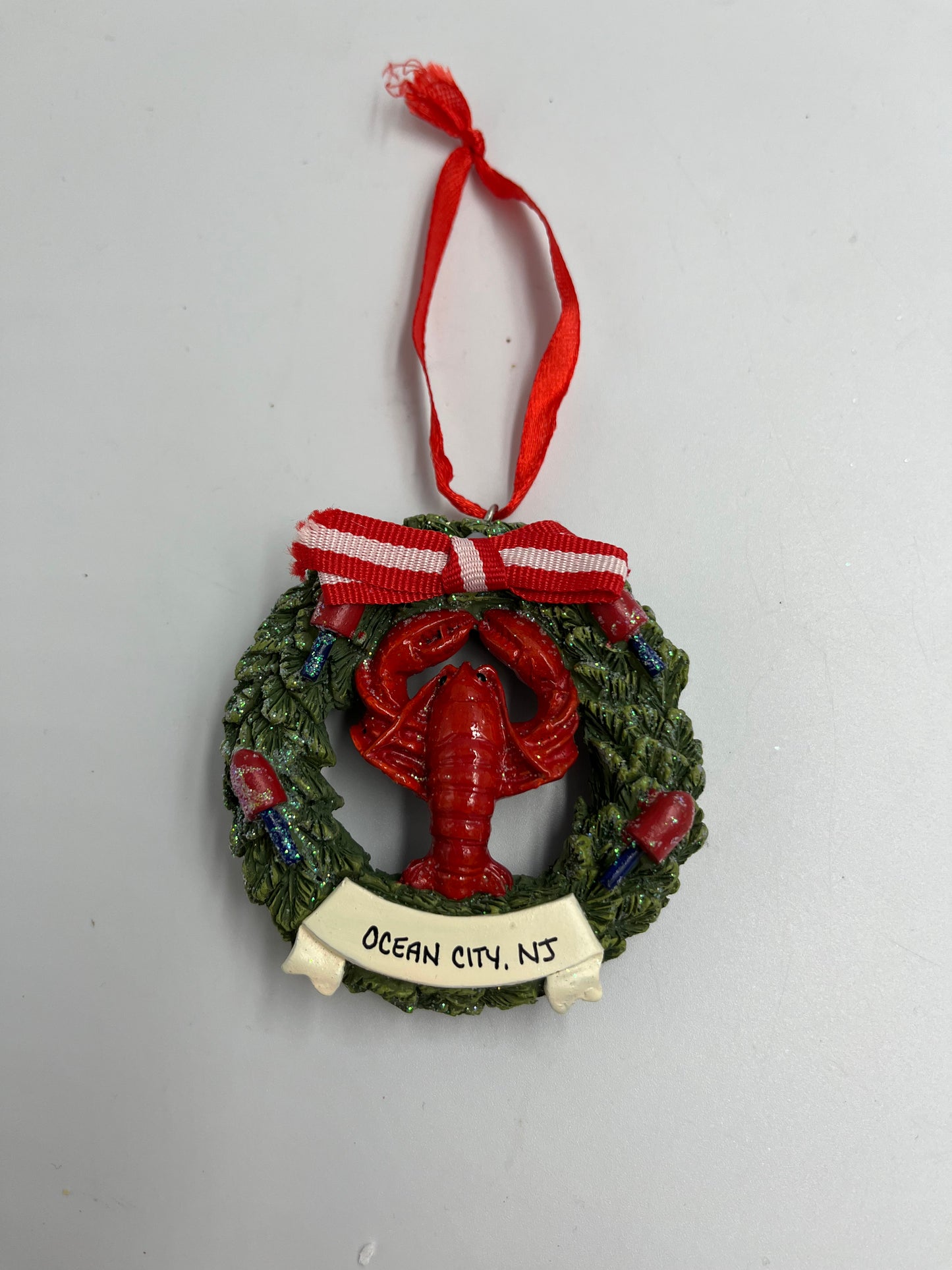 Lobster in Wreath Ornament