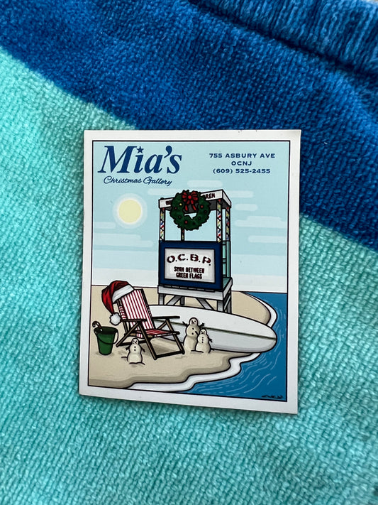 Mia’s Christmas Beach Magnet