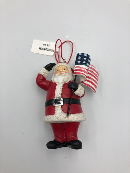 Patriotic Santa Ornament