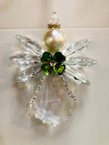 Celtic Pearl Angel Ornament