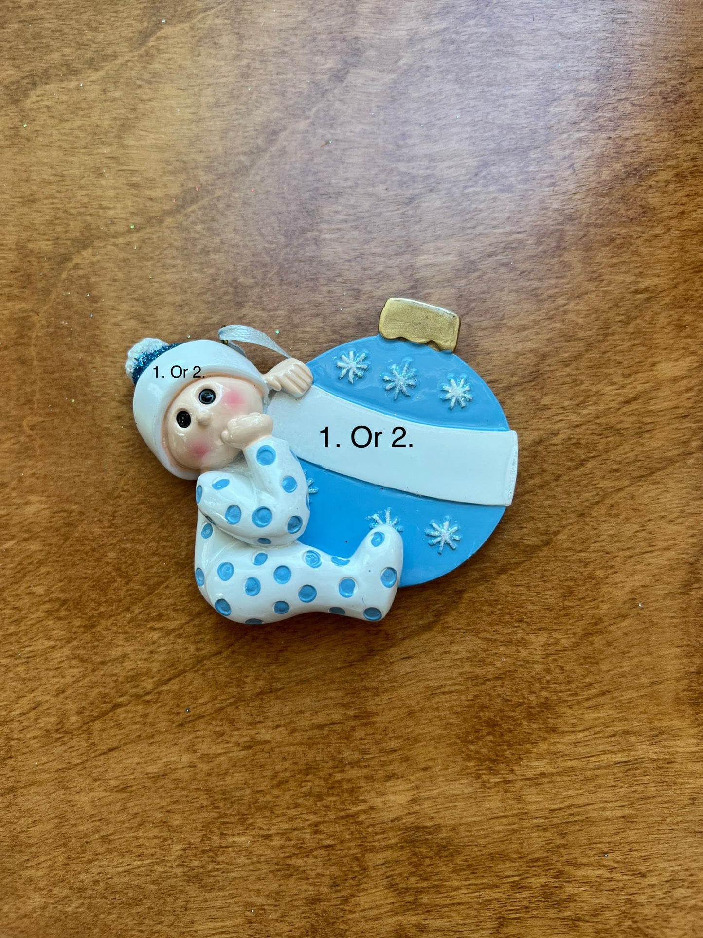 Baby W/ Ornament Blue