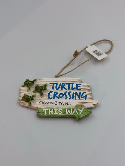 Turtle Crossing Ornament