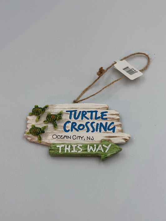 Turtle Crossing Ornament