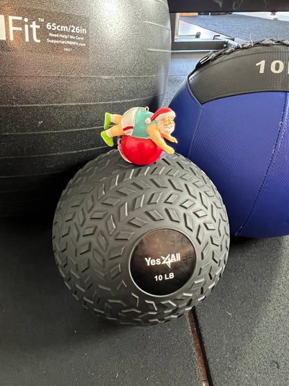 Santa Fitness ornament