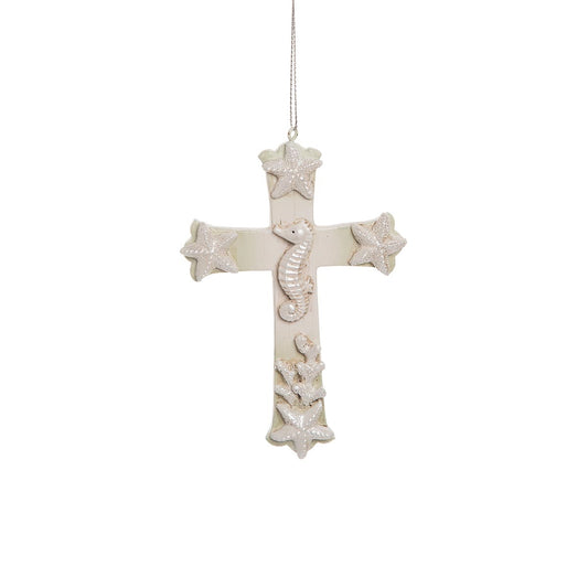 Seashell Cross Ornament