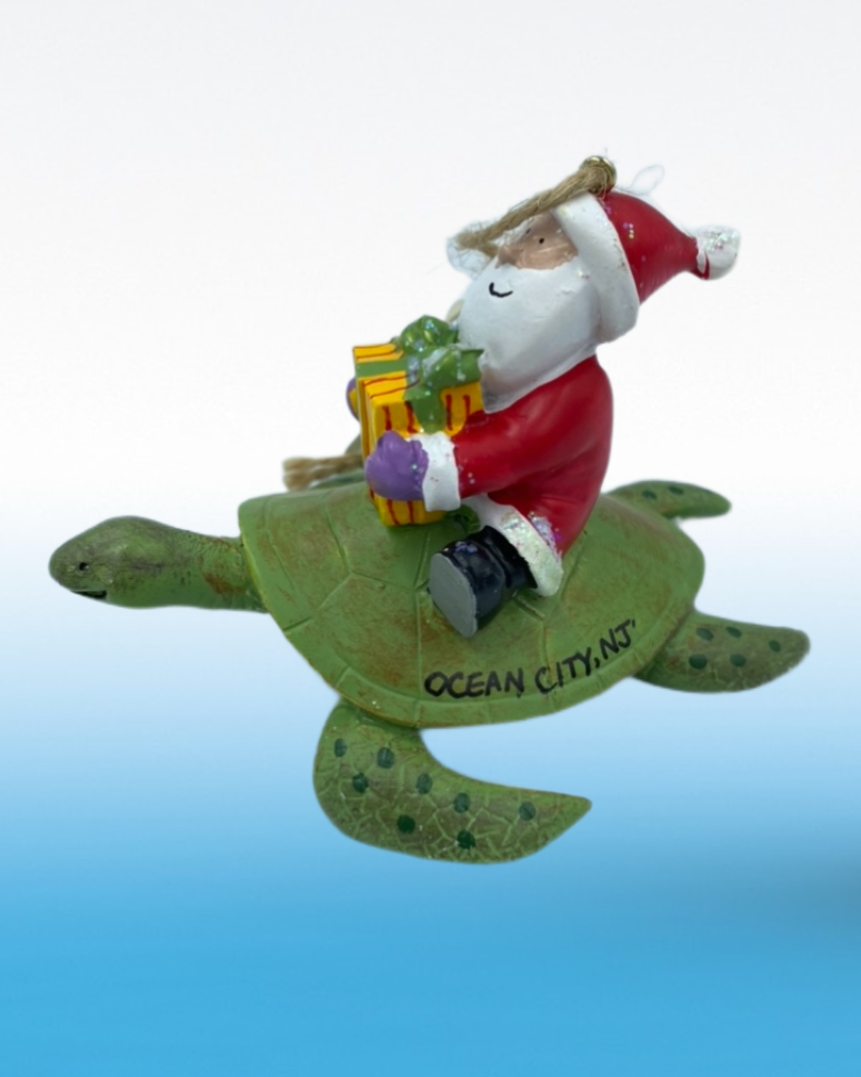 Santa on Sea Turtle