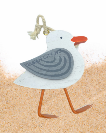 Seagull Wooden Ornament