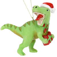 Christmas T-Rex Ornament