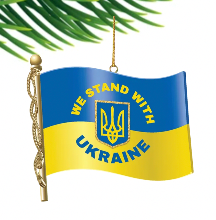 Ukraine Flag ornament