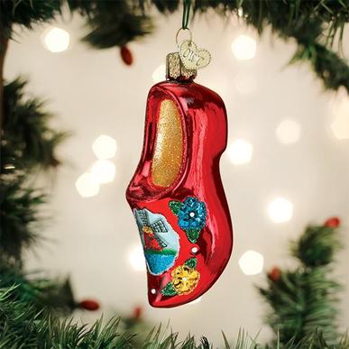 Wooden Clog Ornament